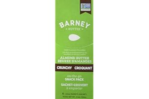 Barney Butter Almond Butter Snack Packs, Crunchy, 6 Count