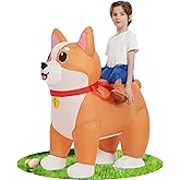 JINSTABAG Inflatable Costume for Kids Deluxe Funny Air Blow Up Dog Costume for Boys Girls Halloween Party with LED Light Cosplay [3.9ft-4.9ft]