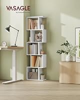 VASAGLE 6-Tier Bookshelf 24 x 40 x 159 cm Matte White LBC462W01 view 2
