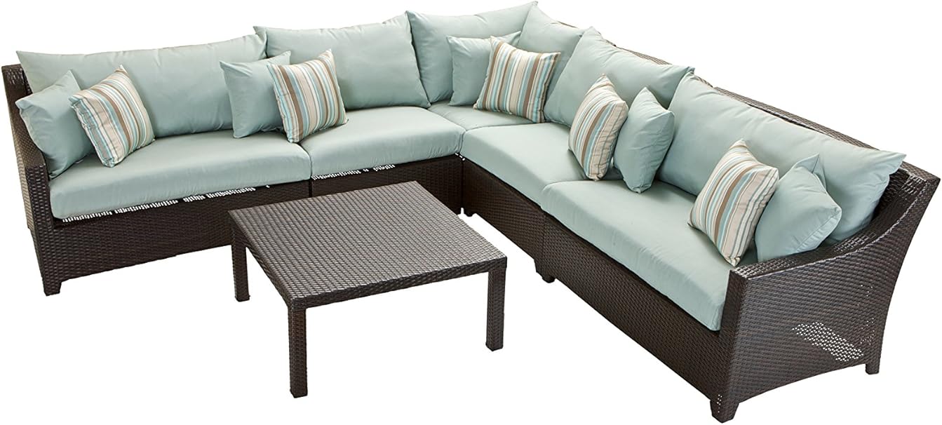 Amazon Com Rst Brands Op Pess6 Bls K Deco 6pc Sectional Table