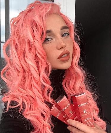 Imstyle Sweet Girl Synthetic Long Wavy Lolita Pink Mixd Blonde