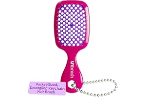 FHI Heat UNbrush Super Mini Hair Brush Keychain — Collectible Miniature Charm for Bags and Keys — Accessory for Beauty Lovers