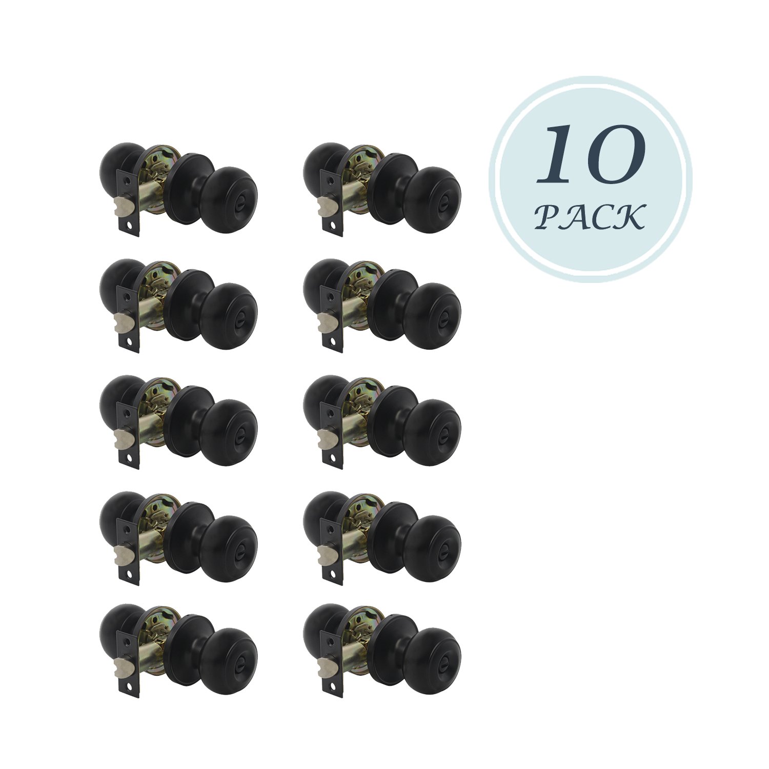 Best Black Square Bar Cabinet Handle 10′ 10Pack