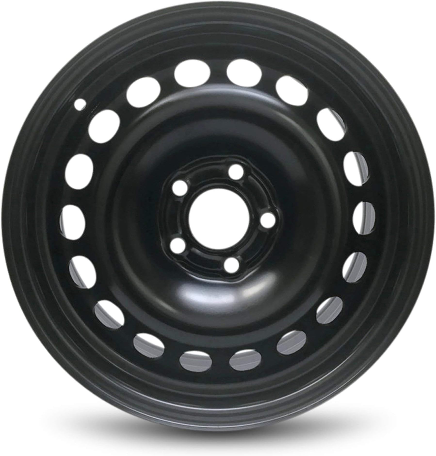 Road Ready Car Wheel For 2005-2011 Chevrolet HHR 2004-2008 Chevrolet Malibu 16 Inch 5 Lug Black Steel Rim Fits R16 Tire - Exact OEM Replacement - Full-Size Spare