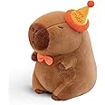 TITQWOP Cute Happy Birthday Capybara Plush Soft Capybara Stuffed Animal Kawaii Capybara Plushie Stuffed Toys Gift for Kids 13