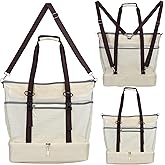 Unamujer Mesh Beach Bag with Cooler Large Travel Family Vacation Essentials Pool Swimming Zipper Pocket Durable 9 Pockets