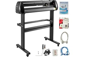 VEVOR Vinyl Cutter 34 Inch Vinyl Cutter Machine 870mm Paper Feed Plotters with Floor Stand Plotter Adjustable Speed for Sign 