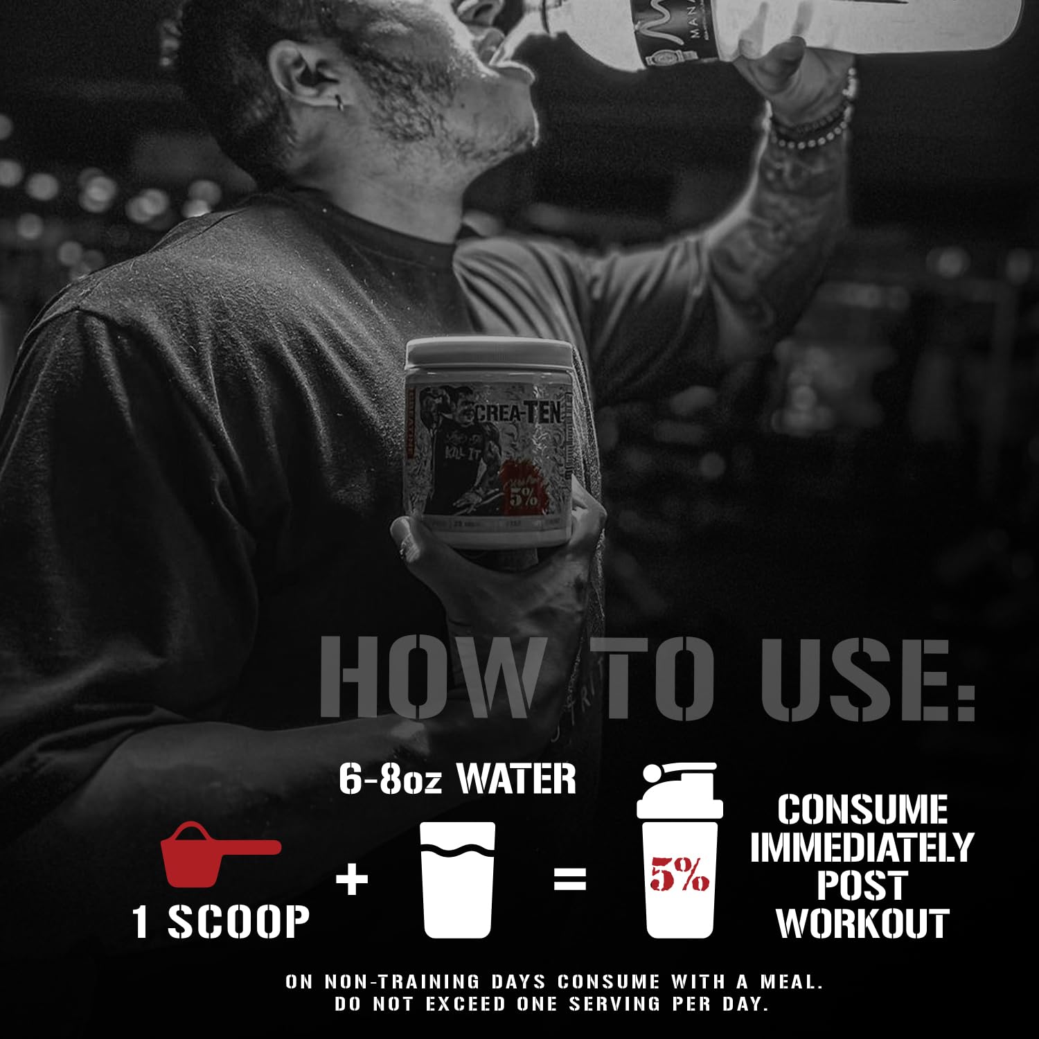 5% Nutrition CreaTEN Creatine Complex + Accelerators | Flavored Creatine Powder for Muscle Gain | Max Power, Strength, Endurance, & Recovery (Fruit Punch)