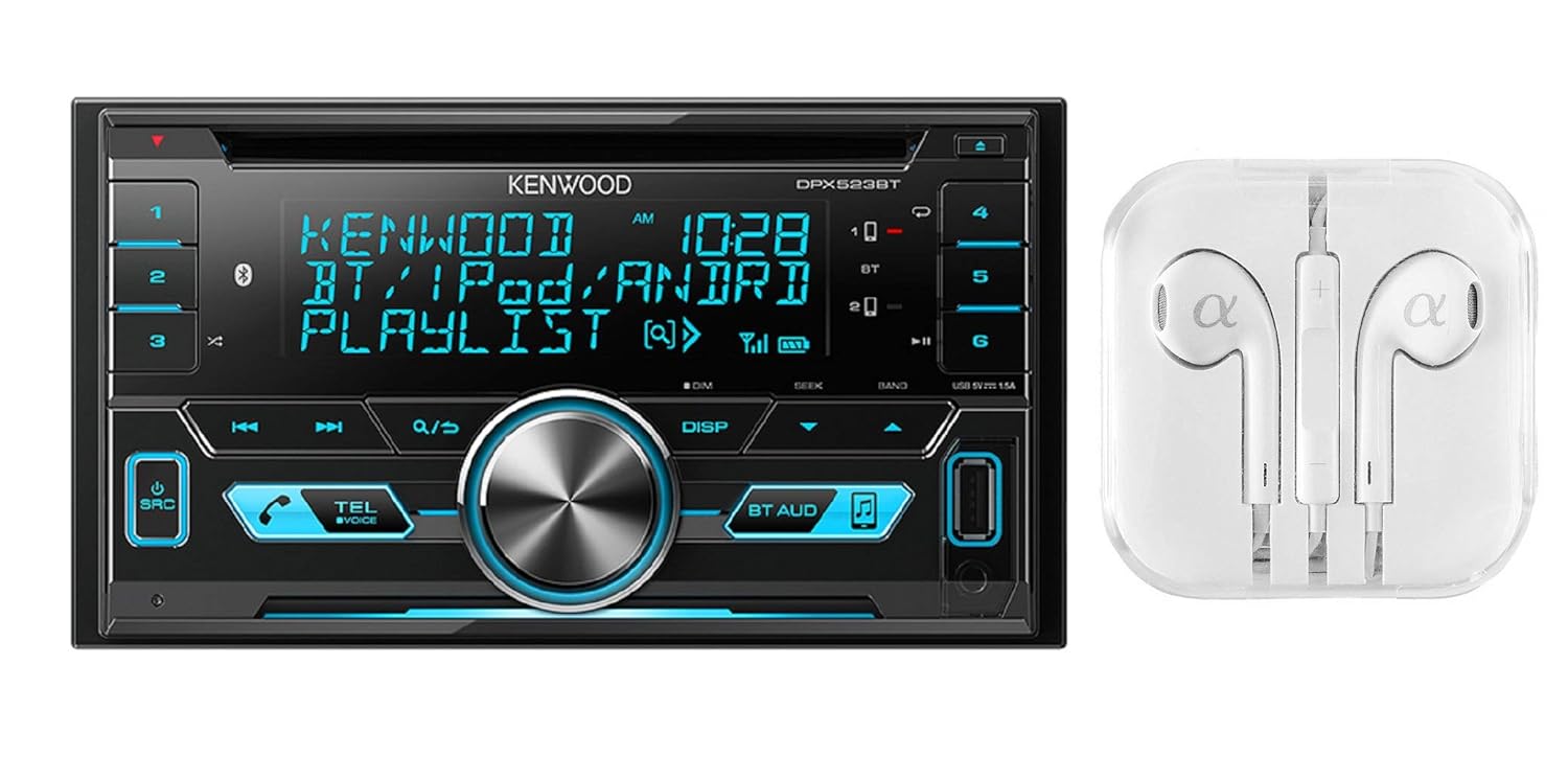 Amazon.com: Kenwood Double-DIN In-Dash CD/MP3/USB Bluetooth AM/FM Car Stereo  Receiver High Resolution Audio Compatibility Pandora/iHeart ...