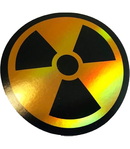 Nuclear Process Sticker Radiation Stickers Radioactive Nuclear Radiation Symbol Sticker Decal ...