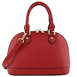 Zip-Around Saffiano Classic Dome Satchel