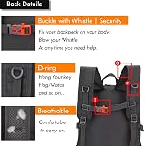 MAXTOP 40L Backpack Ultra Lightweight Packable Foldable Rucksack Water Resistant view 5