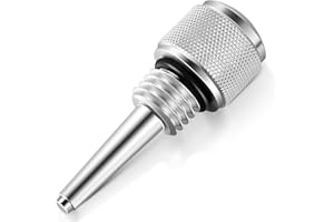 Dreyoo Compatible With WEN 55201 Magnetic Oil Dipstick for Inverter Generators, Compatible with Wen/Predator Generator Parts, Aluminum Engine Oil Dipstick, Generator Accessories, O Ring, Silver(1 Pcs)