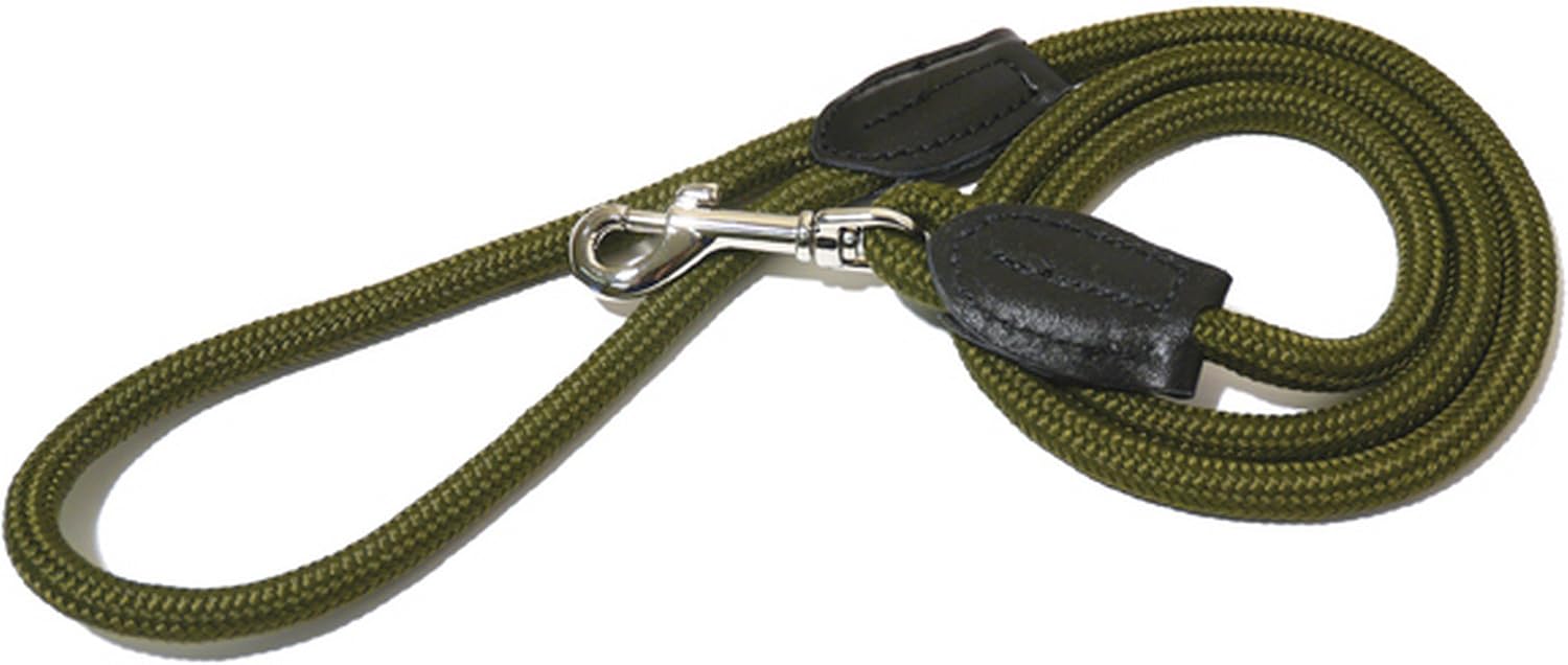 Rosewood Rope Twist Lead, 64-inch, Brown/ Teal, Brown/Teal, 64in - Image 3