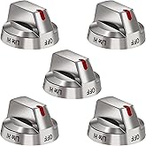 DG64-00473A Gas Stove Control Knob Replacement Compatible with Samsung 5pcs | Gas Stove Knob Replaces Nx58h5600ss Nx58f5700ws Nx58h5650ws Nx58j7750ss Nx58m6850ss Burner Dial For Single Burner Head