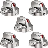 DG64-00473A Burner Control Dial Knob Range Oven Replacement Compatible with Samsung Gas Stove Knob NX58H5600SS NX58F5700WS NX58H5650WS NX58J7750SS NX58M6850SS οΌ5pcsοΌ.