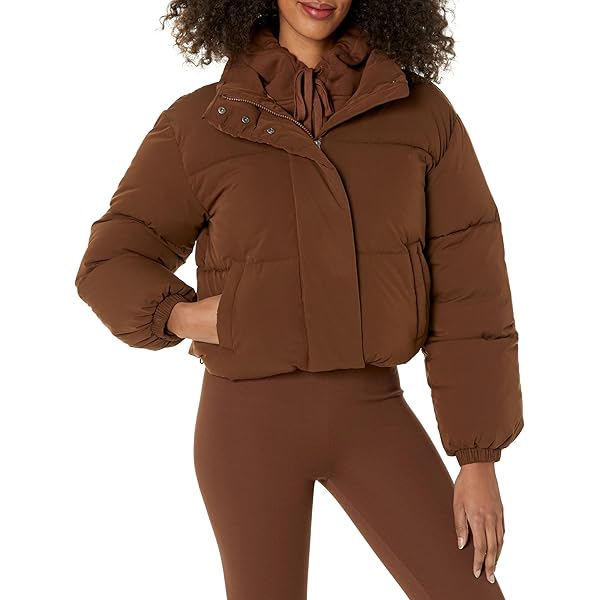 Amazon.com: Avec Les Filles Womens Cropped Faux Fur Jacket, Taupe