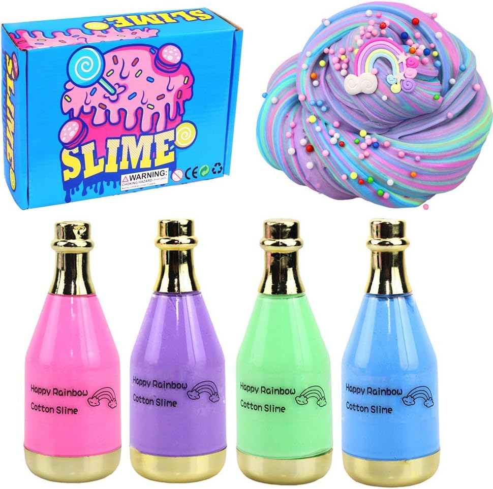 Fluffy Putty, BESTZY Scented DIY Slime Fruit Cloud Slime, Slime Kit Set