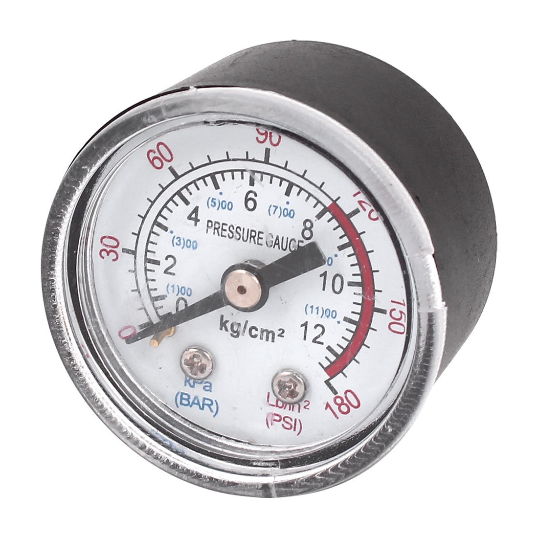 sourcingmap 0-180 PSI 0-12BAR Air Compressor/Hydraulic Pressure Gauge 1/8 NPT