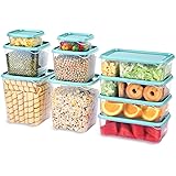 TUSEASY Food Storage Containers Set With Lids Airtight Invisible lock Kitchen BPA Free Plastic Storage Container Freezer Supp