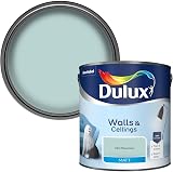 Dulux Matt Emulsion Paint For Walls And Ceilings Mint Macaroon 2.5L