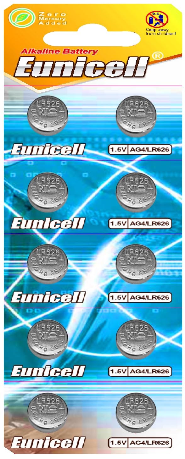 10 x AG4 Batteries on Blister Card