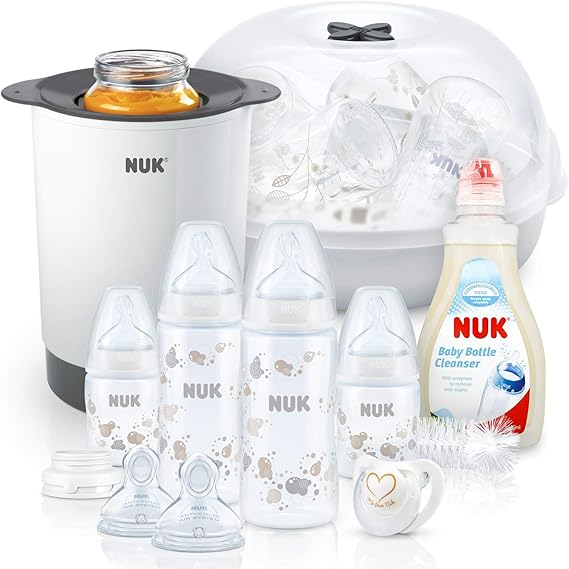 NUK Perfect Start Baby Bottle Set, AntiColic, 06 months, BPAFree