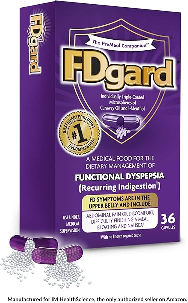 Amazon Com Fdgard For Functional Dyspepsia Recurring fdgard for functional dyspepsia recurring indigestion symptoms including abdominal discomfort difficulty finishing a meal bloating nausea 36