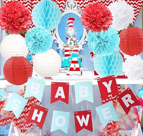 dr seuss baby shower supplies