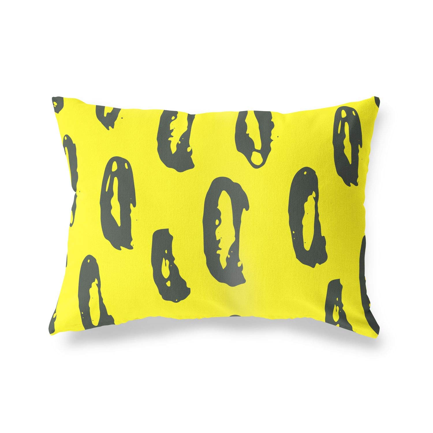 BonaMaison Decorative Cushion Cover, Neon Yellow-Fume Throw Pillow Covers, Home Decorative Pillowcases for Livingroom, Sofa, Bedroom, Size: 45X60 Cm - Designed and Manufactured in Turkey