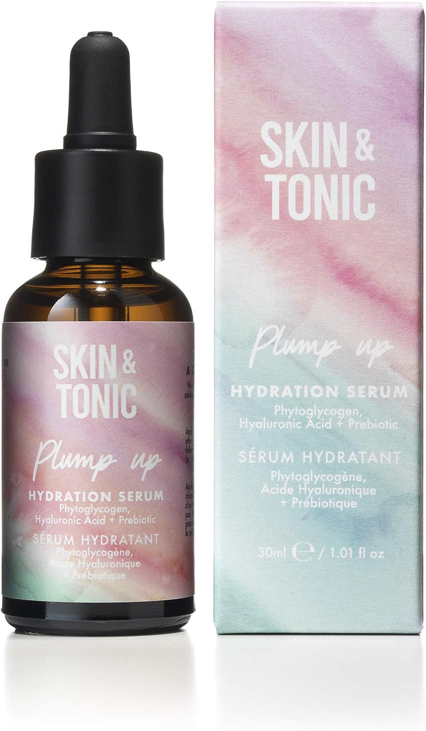 Skin & TonicPlump Up Hydration Serum – Hyaluronic Acid, Prebiotic and Glycogen – For Hydrating, Smoothing and Firming – 30ml