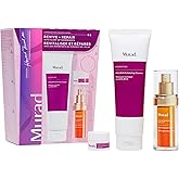 Murad Revive + Repair w/Glow Up Ingredients - 3-Piece Set ($135 Value) - Regimen for Total Skin Health - AHA/BHA Cleanser 5.0Fl Oz, Glycolic Serum 1.0Fl Oz, Cellular Hydration Cream 0.25Fl Oz