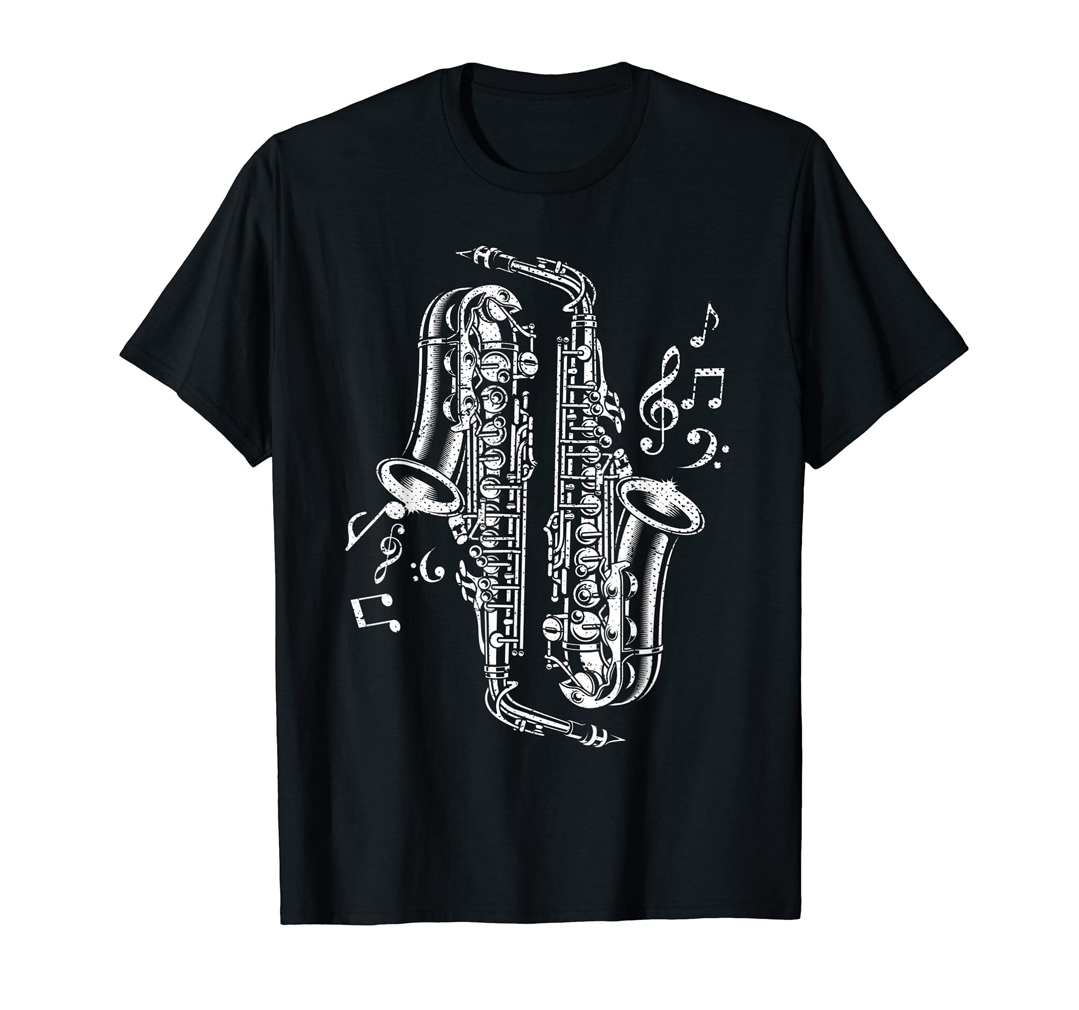 Saxophonist Jazz Musician Music Notes Saxophone T-Shirt