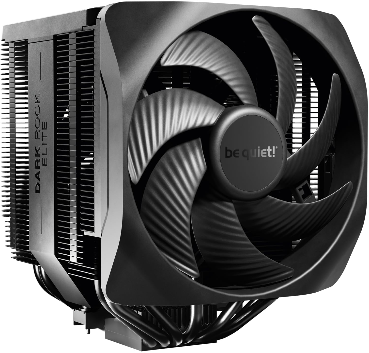 Be Quiet! Dark Rock Elite Air Cooler, 2X Silent Wings 135Mm Pwm Fans, Speed Switch With 2 Modes, High-Performance Heat Pipes, Front Fan Rail System, Enhanced Ram Compatibility, Argb Leds, Beefy Design