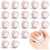 Hxezoc 20 Pieces Mini Baseball Stress Balls Baseball Party Favors Foam Sports Balls Small Squeeze Anxiety Bulk Toy Ball for Kids Birthday Party, School Reward Carnival Party Supplies