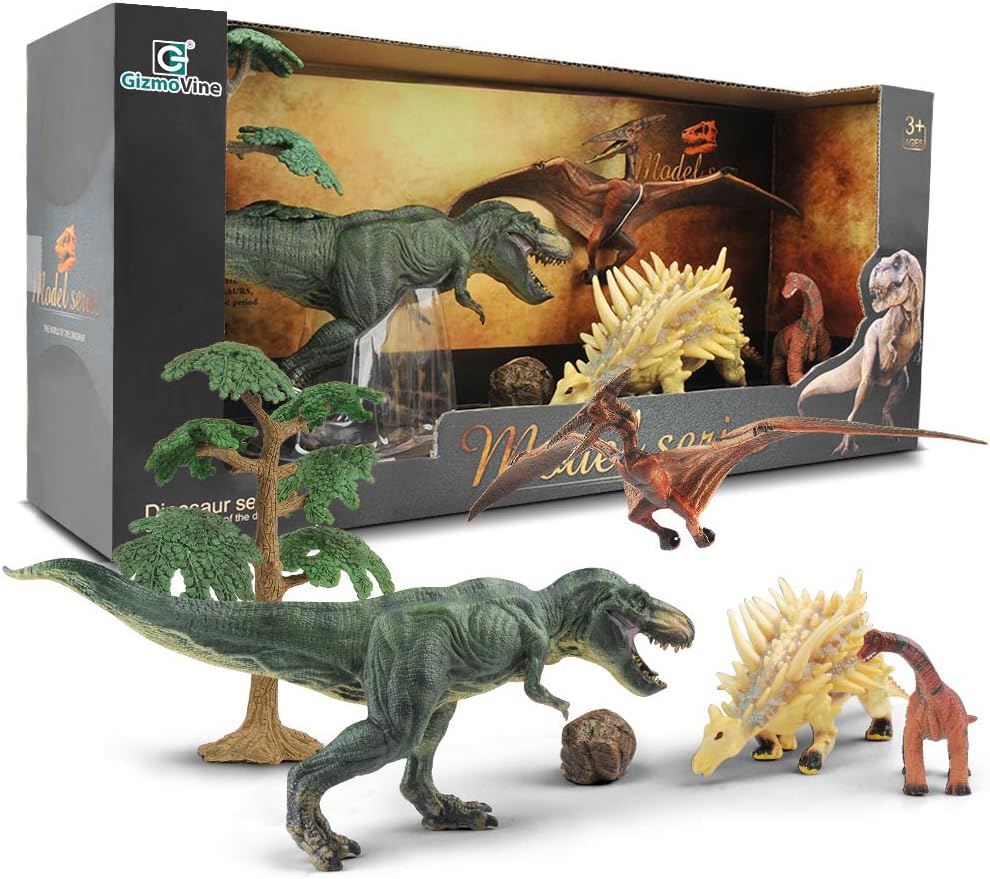 Gizmovine Jumbo Kids Dinosaur Toys STEM Learning Educational Realistic Dinosaur Figures Hand Painted Toy for 3, 4, 5, 6, 7, 8 Year Old Boys Girls Toddlers