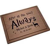 Personalized Magic Stag Always Cutting Board, Custom Engraved with Names &amp; Date, Straga Handmade Hardwood Charcuterie, Wedding, Birthday &amp; Christmas Gift for Couples - Made in USA - Registry Keepsake