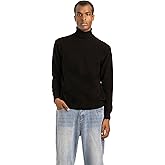 Daily Men’s Turtleneck Sweater – Essential Line, 90% Wool 10% Cashmere Pullover, Lightweight Classic Knit