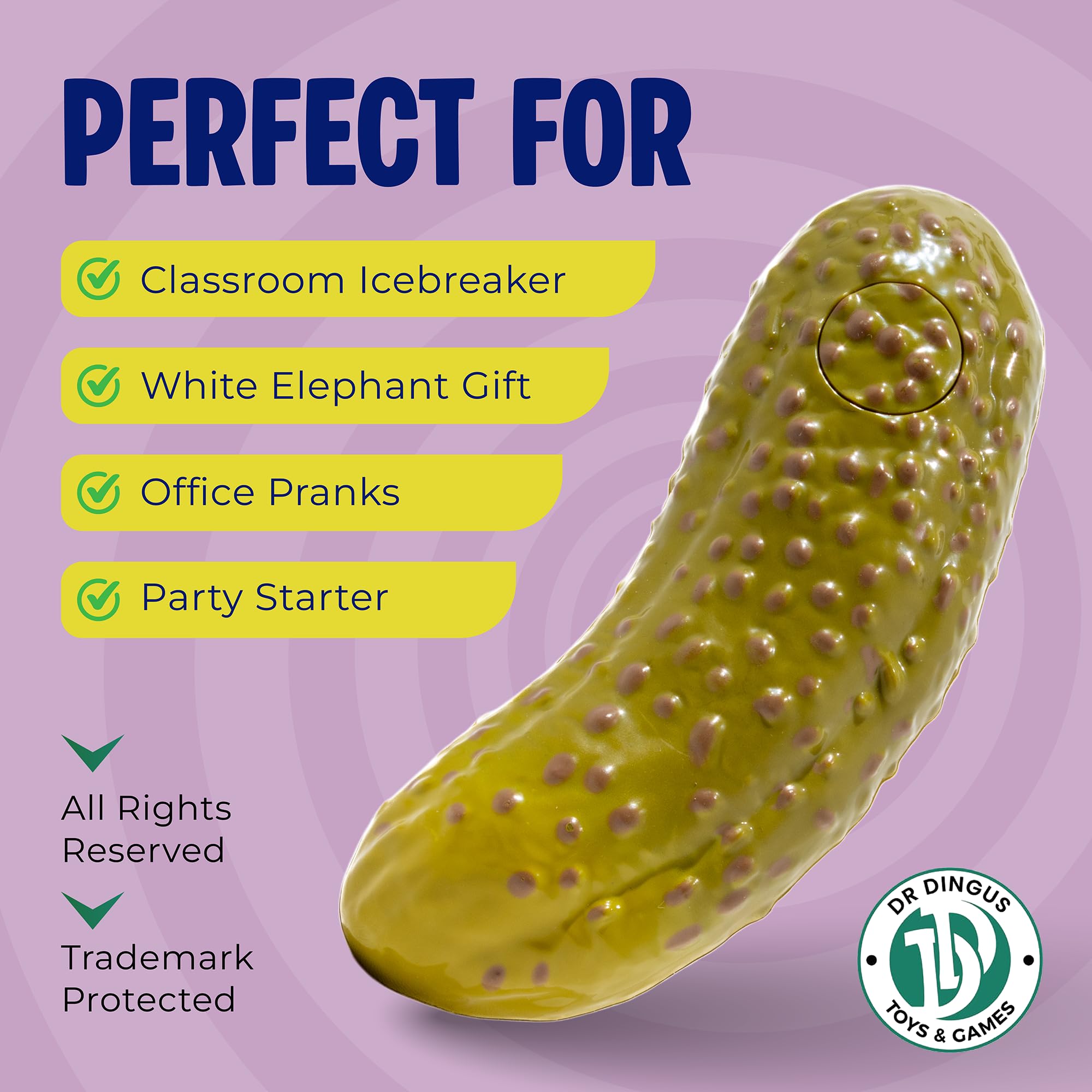 Mystic Pickle - Magic Fortune Teller with +100 Witty Responses - Unveiling The Briny Secrets of The Universe - Endless Entertainment with Friends, Family, Classroom Students - Best Novelty Gag Gift!