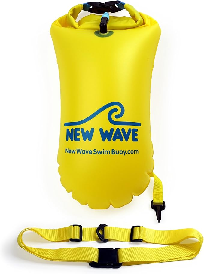 New Wave boya de natación seguridad de natación flotador y DryBag