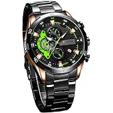 DAXIAOYU Men Watch Business Quartz Watches 6-Hand Chronograph Waterproof Date Luminous Man Simple Fashion Wristwatch Clock
