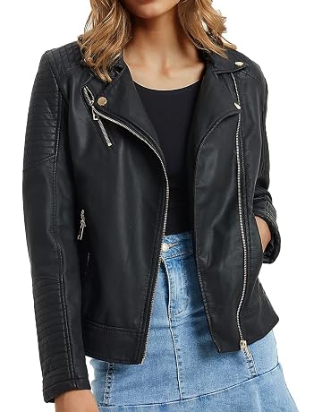 Womens Leather \u0026 Faux Leather Coats 
