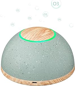 Lucalda Portable Ozone Generator USB Rechargeable Fridge Food Shelf Life Extender Fridge Odor Eliminator Cleaner Household Kitchen Gadget Tools Low Noise Small O3 Ozone Machine for Home