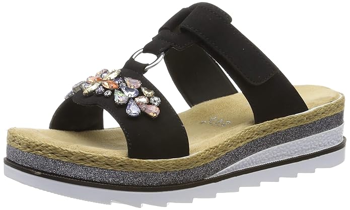 Rieker Damen V79n4-00 Pantoletten