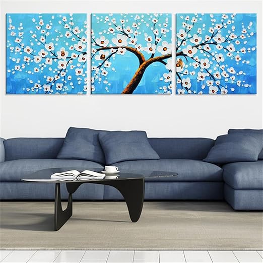 Ppp Viviendo Sitio De La Pintura Sin Marco Decorativo Triptico