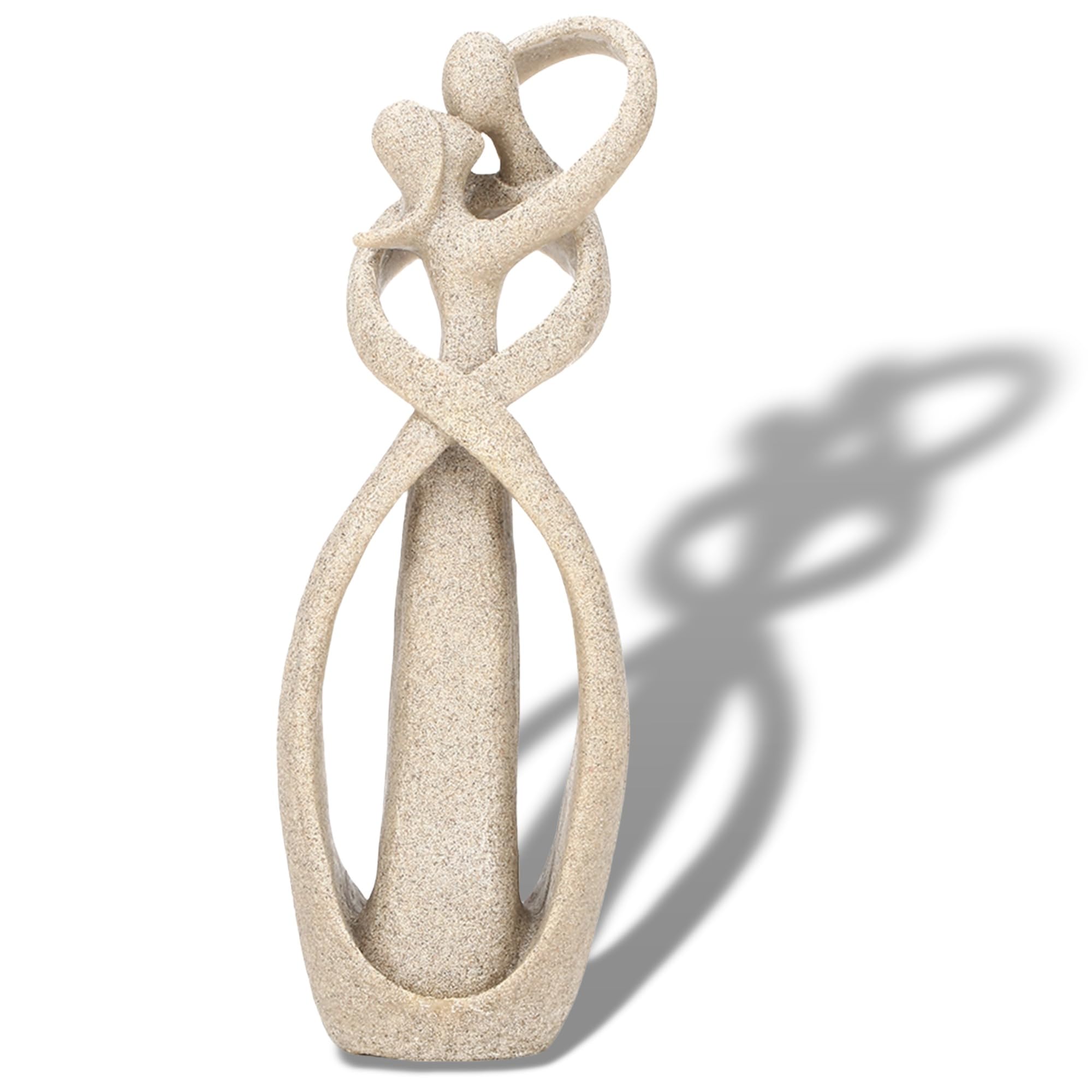 Sandstone Statue,Handmade Sandstone Couple Statue Kissing Lovers Statue Sculpture Happy Carved Figure Craft for Home,Office Bookshelf,Desktop Crafts,Gifts,Wedding Gifts