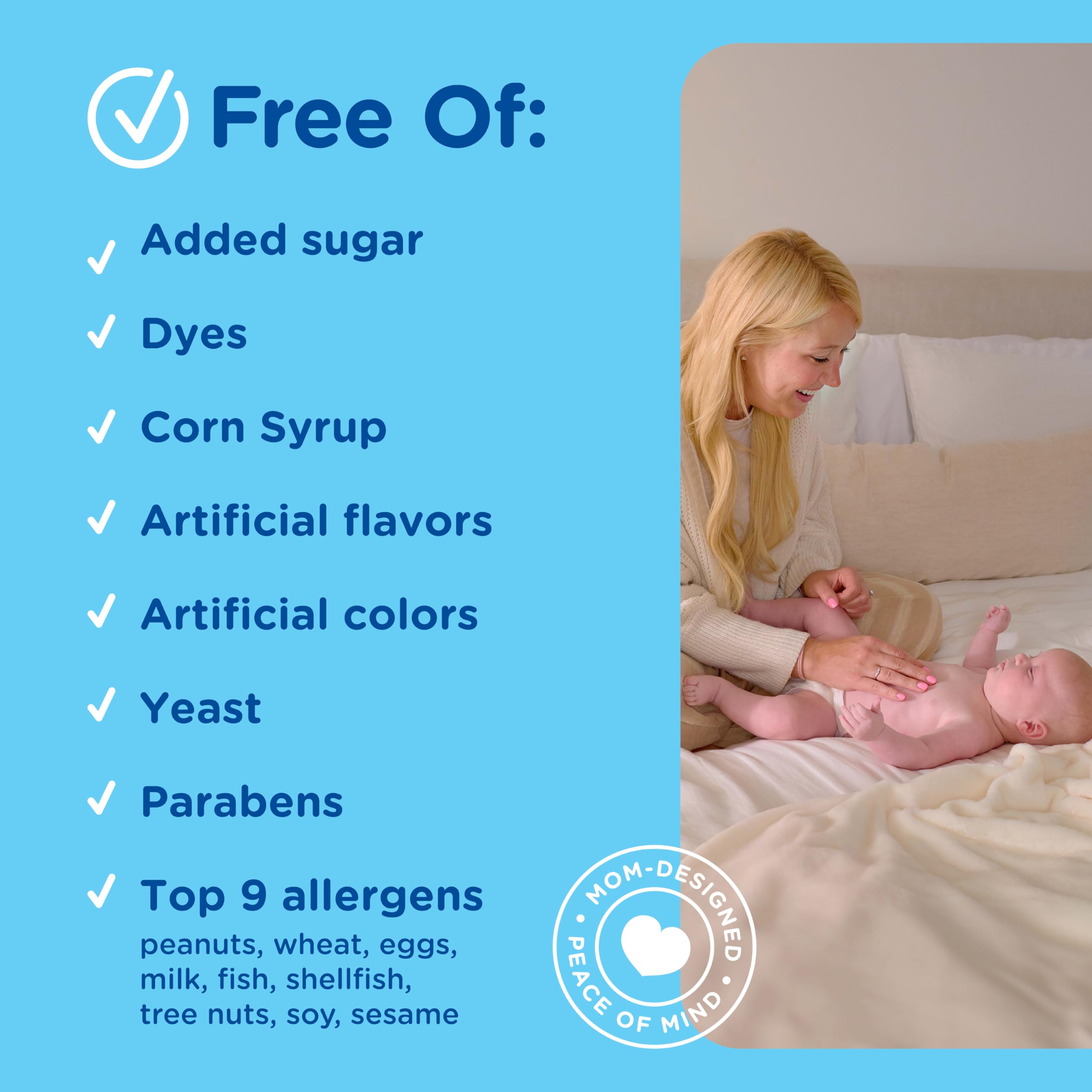 Mommy's Bliss Gripe Water Original, Infant Gas & Colic Relief, Gentle & Safe, 2 Weeks+, 4 Fl Oz (Pack of 1)