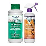 Nikwax Hardshell Spray-On DUO-Pack, Wash-In Cleaner
