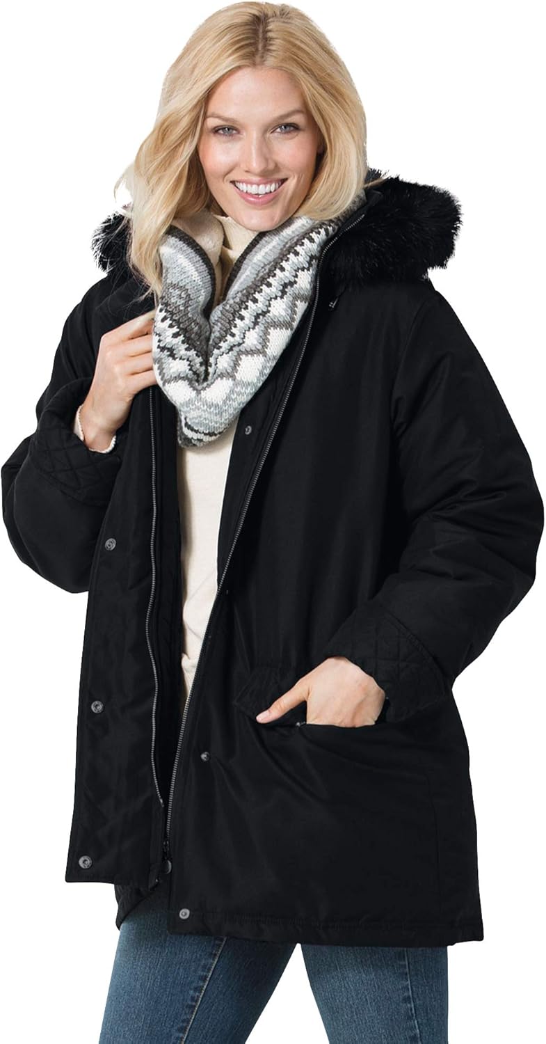 women within plus size coats