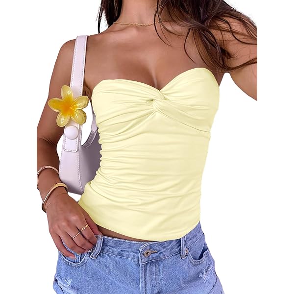 SOLY HUX Women's Peplum Tops Summer Casual Ruched Flowy